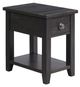 Elements International Kendyl Espresso Occasional Chairside Table-0