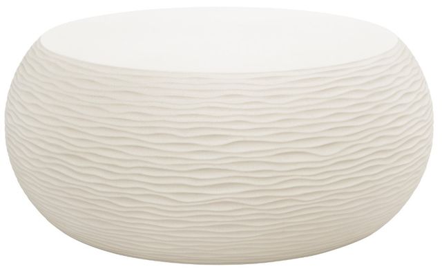 Sunset West Bazaar Dune Sand Glass Fiber Reinforced Concrete Outdoor Coffee Table-0