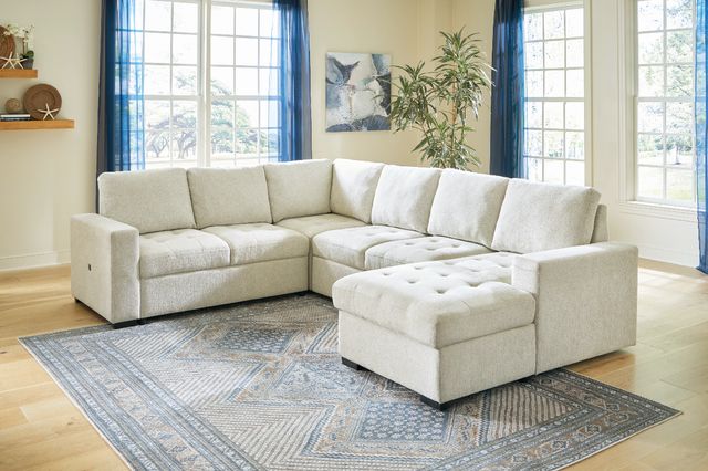 Signature Design by Ashley® Millcoe 3-Piece Linen Right-Arm Facing Sofa Sectional and Chaise with Pop Up Bed-4