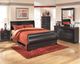 Signature Design by Ashley® Huey Vineyard Black Queen Sleigh Rails-3