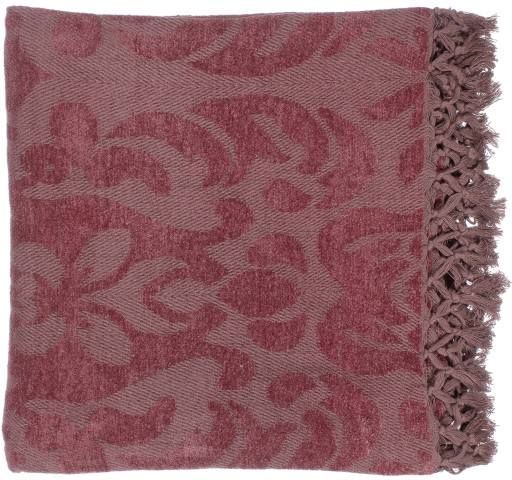 Surya Tristen Rose 50"x70" Throw Blanket-0