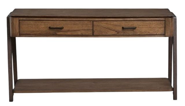 Magnussen Home® Hallie Dark Chocolate/Milk Chocolate Rectangular Sofa Table-1
