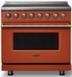 Viking® 5 Series 36" Spiced Cider Pro Style Induction Range with Brushed Brass Trim-0