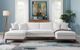 ACME Furniture Valiant 3-Piece Ivory Sectional Sofa with 4 Pillows-1