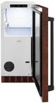 ZLINE Touchstone 15" 75 lbs. Copper Clear Cube Ice Maker with Drain Pump and Hand Hammered Door-2