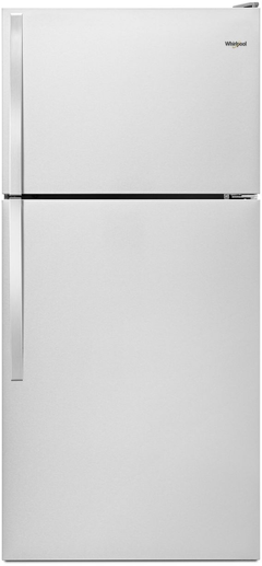 Whirlpool® 14.3 Cu. Ft. Monochromatic Stainless Steel Top Freezer Refrigerator