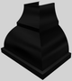 Vent-A-Hood® Designer Series 36" Black Wall Mounted Range Hood-5