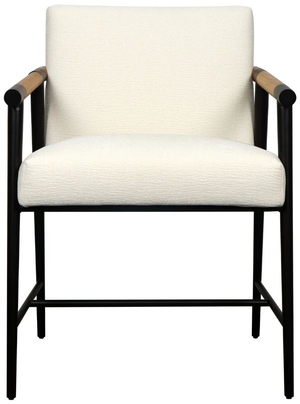 Harp & Finial® Griffon Cream/Matte Black Counter Stool-0
