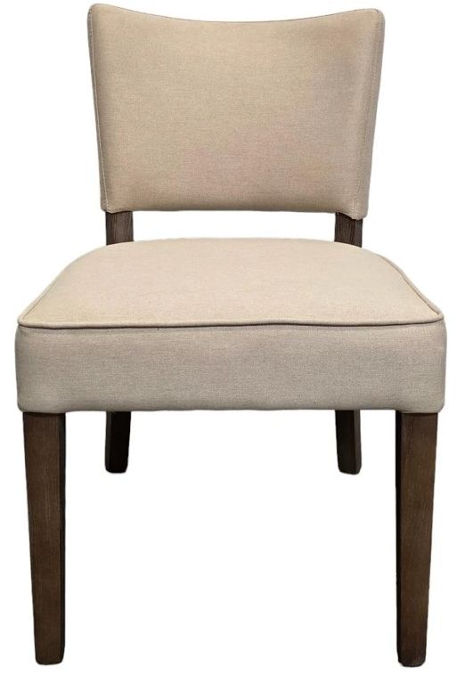 Nest Home Collections Andrea Barbury Linen/Gray Dining Side Chair-2