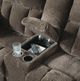Signature Design by Ashley® Frohn Chocolate Reclining Loveseat with Console-5