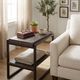 Sunny Designs™ Tyler French Brown Chairside Table with Black Metal Frame-1