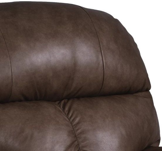 La-Z-Boy® Reed Walnut Leather Power Rocking Recliner with Headrest-1