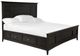 Magnussen Home® Westley Falls Graphite King Panel Bed with Storage Rails-0