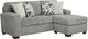 Affordable Furniture 6000 Posh Gray Sofa Chaise-0