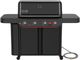 Weber® Genesis® E-430 Stealth® Edition 4-Burner Matte Black Freestanding Natural Gas Grill-0
