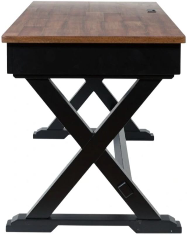 Signature Design by Ashley® Wildenauer Black/Brown Office Desk-3