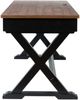 Signature Design by Ashley® Wildenauer Black/Brown Office Desk-4