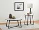 Coaster® Hugo Faux Marble End Table with Matte Black Base-2