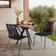 Armen Living Clip 2-Piece Black Dining Chairs-2