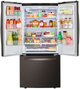 LG 25.1 Cu. Ft. Smudge Resistant Black Stainless Steel French Door Refrigerator-3