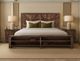 International Furniture Direct Praga Brown Eastern King Panel Bed-1