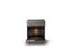 Viking® 5 Series 30" Nantucket Pro Style Induction Range with Polished Chrome Trim-1