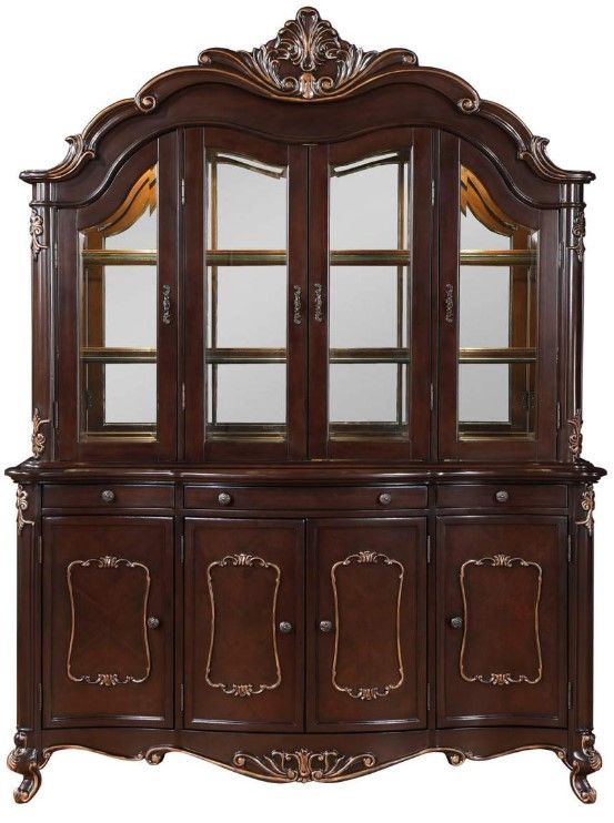 New Classic® Home Furnishings Constantine Royal Classics Cherry China Cabinet and Buffet Set-2