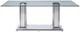 ACME Furniture Cyrene Glass Top Dining Table with Stainless Steel Base-1