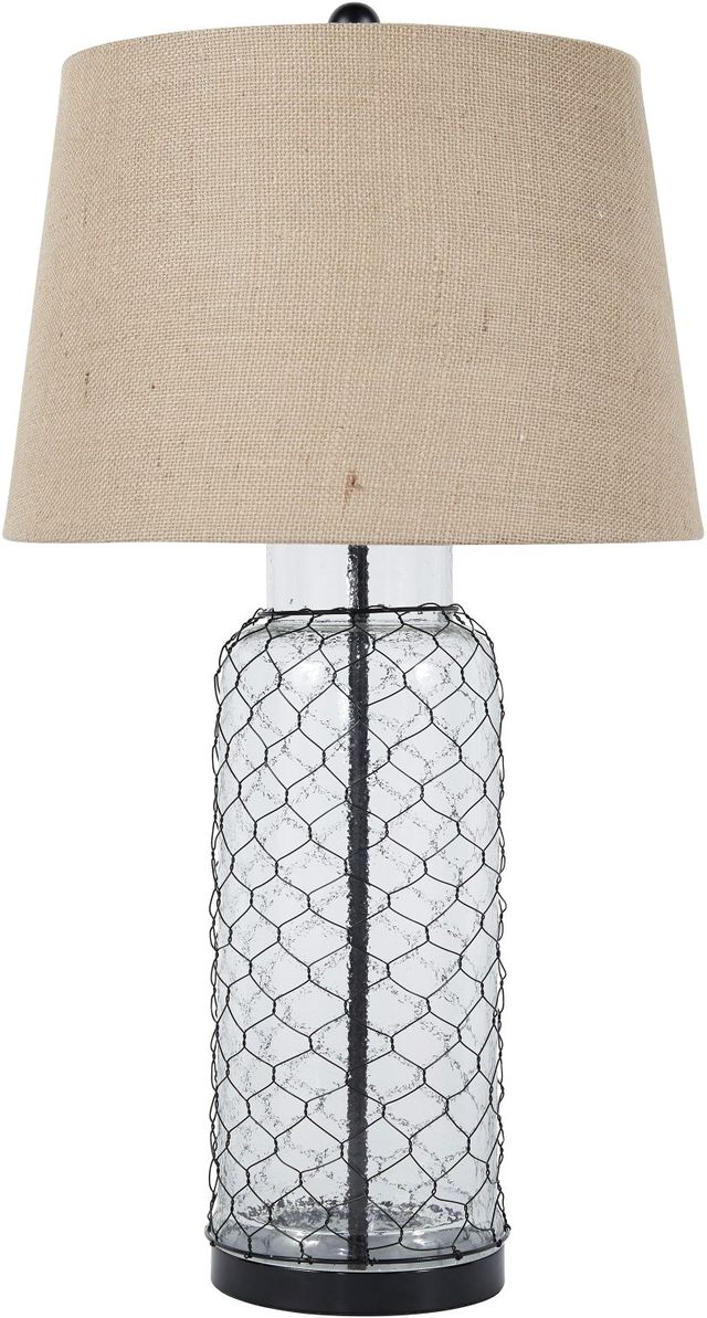 Signature Design by Ashley® Sharmayne Transparent Glass Table Lamp-0