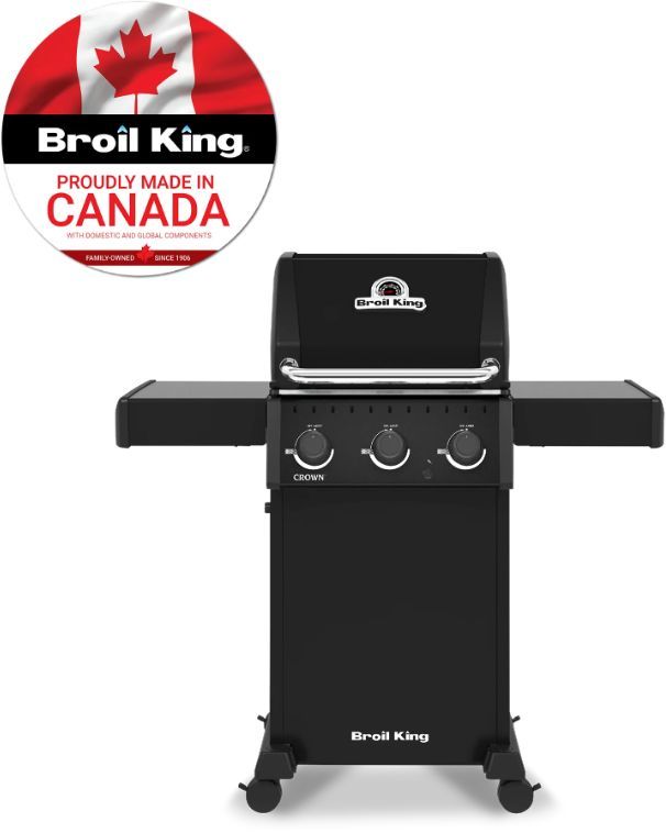Broil King® Crown™ 310 Shadow 3-Burner Black Freestanding Liquid Propane Grill-2