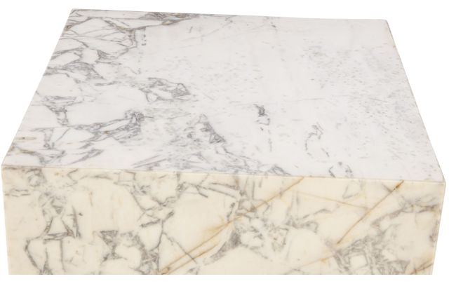 Home Trends & Design Nile White Drum Coffee Table-3