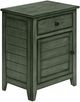 Monarch Specialties Inc. Antique Green Veneer End Table-0