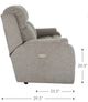La-Z-Boy® Dorian Smoke Power Reclining Sofa-5