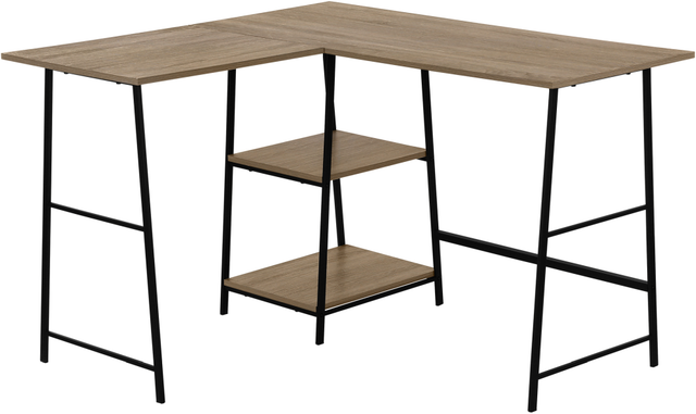Monarch Specialties Inc. Black/Dark Taupe Corner Computer Desk-0