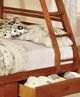 Furniture of America® California III Oak Twin/Full Bunk Bed-1