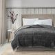 Olliix by Madison Park Coleman Charcoal Full/Queen Reversible Down Alternative Blanket-4