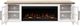 Legends Home Providence Brown/White 83" Fireplace Console-3