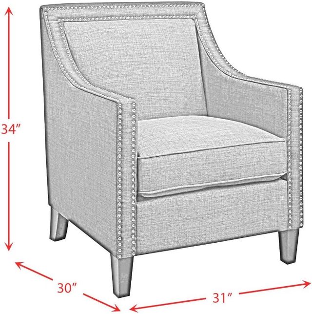 Elements International Erica Beige French Script Chair-2