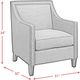 Elements International Erica Beige French Script Chair-2