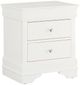 Global Furniture USA Pompei 4-Piece Metallic White Queen Panel Bedroom Set-4