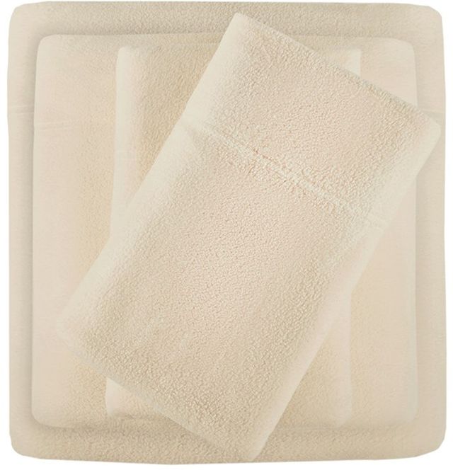 Olliix by True North by Sleep Philosophy Khaki Full Micro Fleece Sheet Set-0