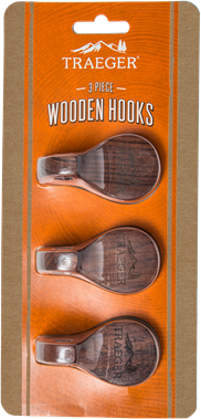 Traeger® 3 Piece Grill Hopper Magnetic Wooden Hooks-4