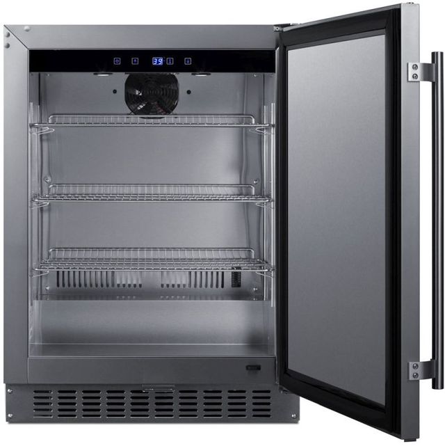 Summit® 3.1 Cu. Ft. Stainless Steel Outdoor Under The Counter Refrigerator -2