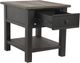 Signature Design by Ashley® Tyler Creek Grayish Brown End Table with Black Base-2