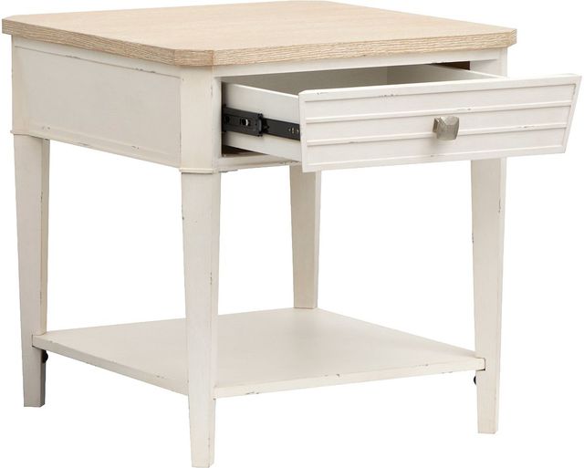 Magnussen Home® Echo Isles Driftwood/Sea Pearl Rectangular End Table-1