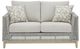 Signature Design by Ashley® Seton Creek Gray Aluminum/Resin Outdoor Loveseat with Cushion-1