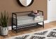Monarch Specialties Inc. Grey 42" Black Metal Storage Bench-2