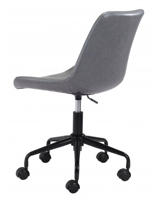 Zuo® Modern Byron Gray Office Chair-1