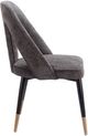 Zuo® Modern Artus Black/Gold/Gray Dining Side Chair-2