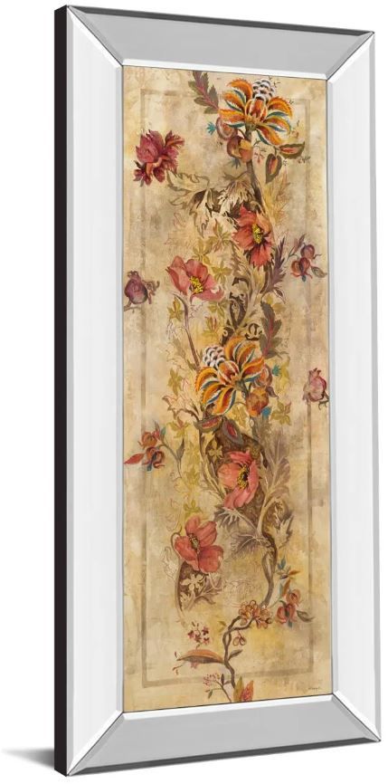 Classy Art Fleur Delicate l by Georgie Mirror Framed Wall Art-1